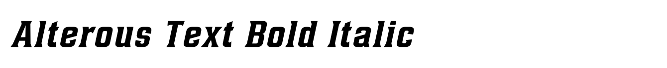 Alterous Text Bold Italic image